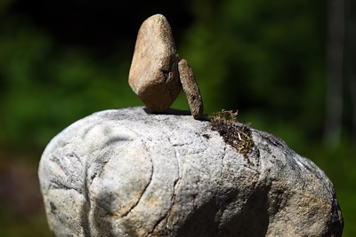 Therapeutic stones representing balance and healing